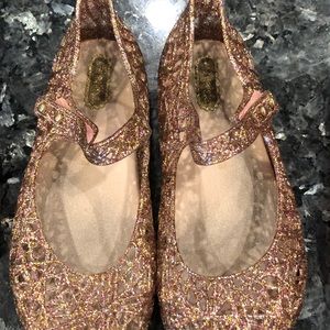🎊SOLD🎊Mini melissa ~ Rose Gold Zig Zags ~ Sz 10